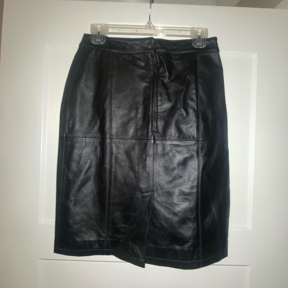 Like new COLDWATER CREEK leather skirt Size 6